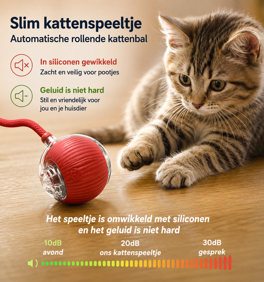 PawJoy WiebbelBal – Oplaadbare Interactieve Speelbal voor Katten