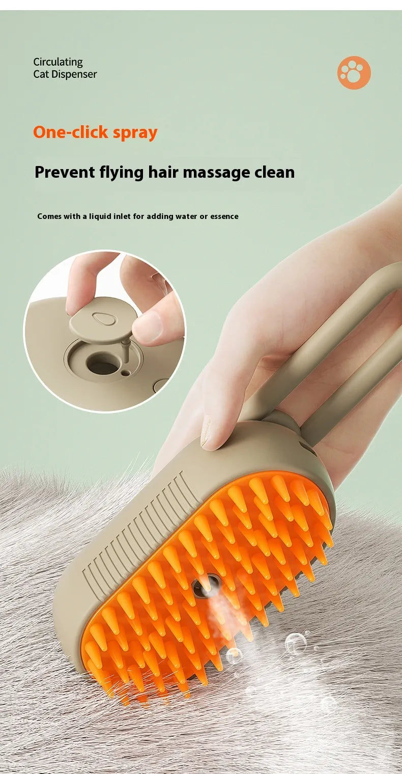 🧴 Massagekam met Sprayfunctie – Ontwarren & Verfrissen tegelijk