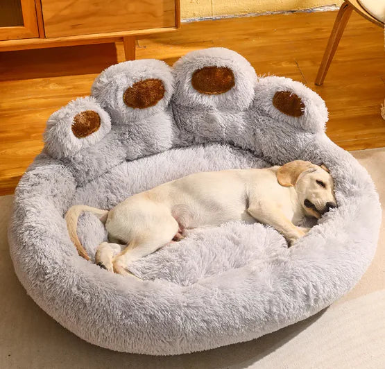 🐾 Pootvorm Hondenbed – Spelen & slapen tegelijk