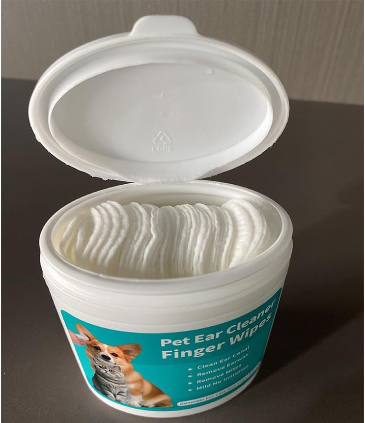 🧼 Oorreinigingsdoekjes voor Huisdieren – Vingervormig & Zacht