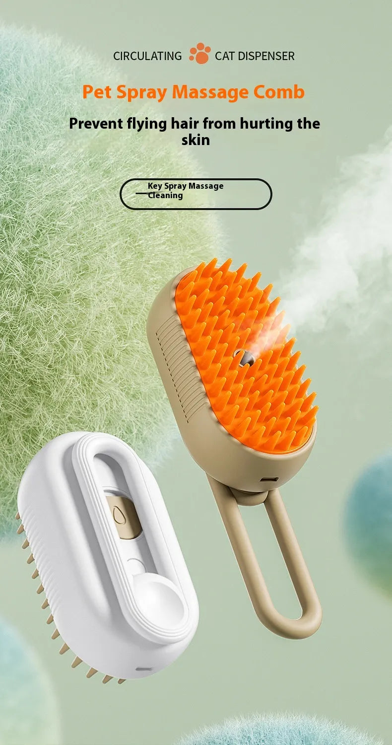 🧴 Massagekam met Sprayfunctie – Ontwarren & Verfrissen tegelijk