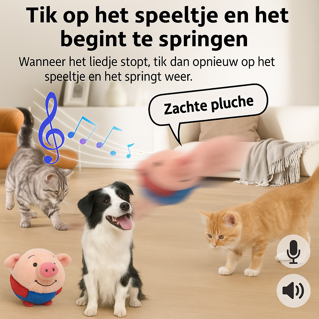 🐷 Piepspeelgoed Varkentje -  Schattig & muzikaal vriendje voor je woef