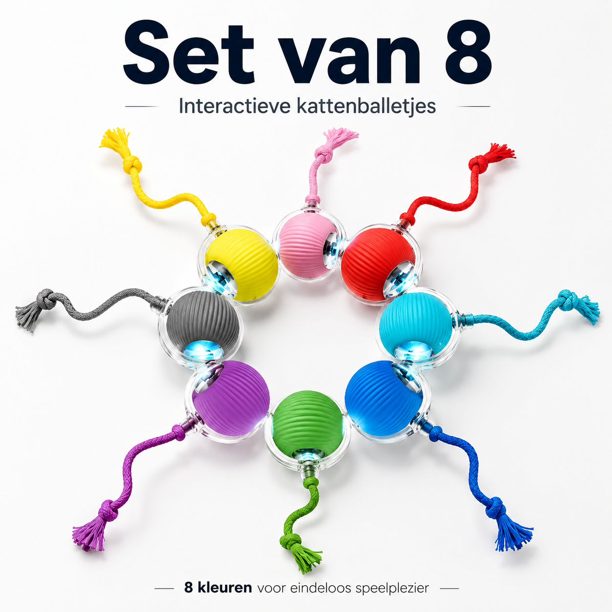 PawJoy WiebbelBal – Oplaadbare Interactieve Speelbal voor Katten