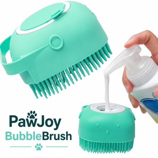 PawJoy BubbleBrush – Shampoo Massageborstel voor Honden & Katten