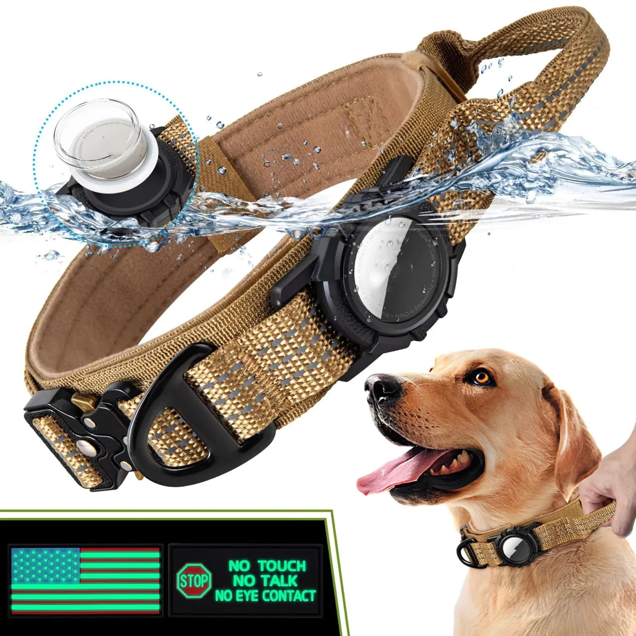 Waterdichte AirTag halsband