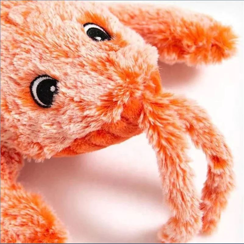 🦐 Springende Scampi –  Zacht, piepend & grappig – puur speelplezier