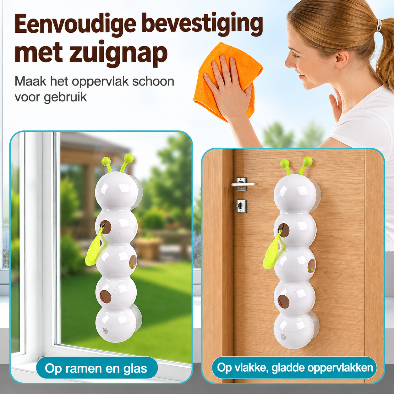 PawJoy WiebbelRups – Hangend Interactief Kattenspeeltje