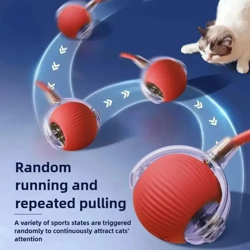 PawJoy WiebbelBal – Oplaadbare Interactieve Speelbal voor Katten