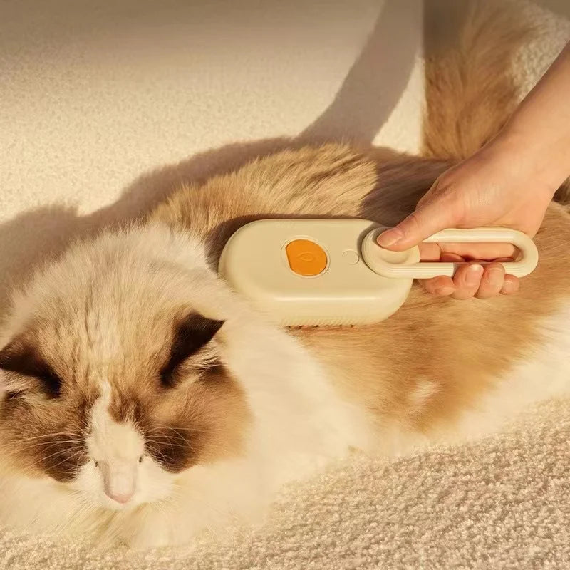 PawJoy 3-in-1 Stoom Massageborstel voor Huisdieren