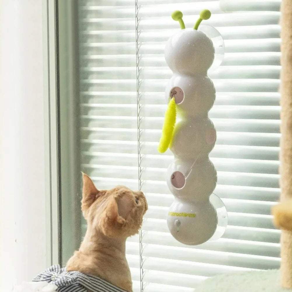 PawJoy WiebbelRups – Hangend Interactief Kattenspeeltje