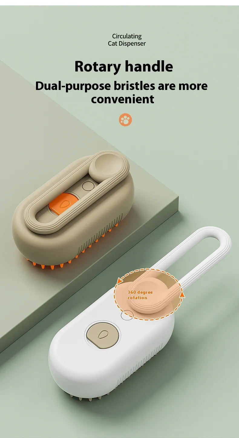 🧴 Massagekam met Sprayfunctie – Ontwarren & Verfrissen tegelijk
