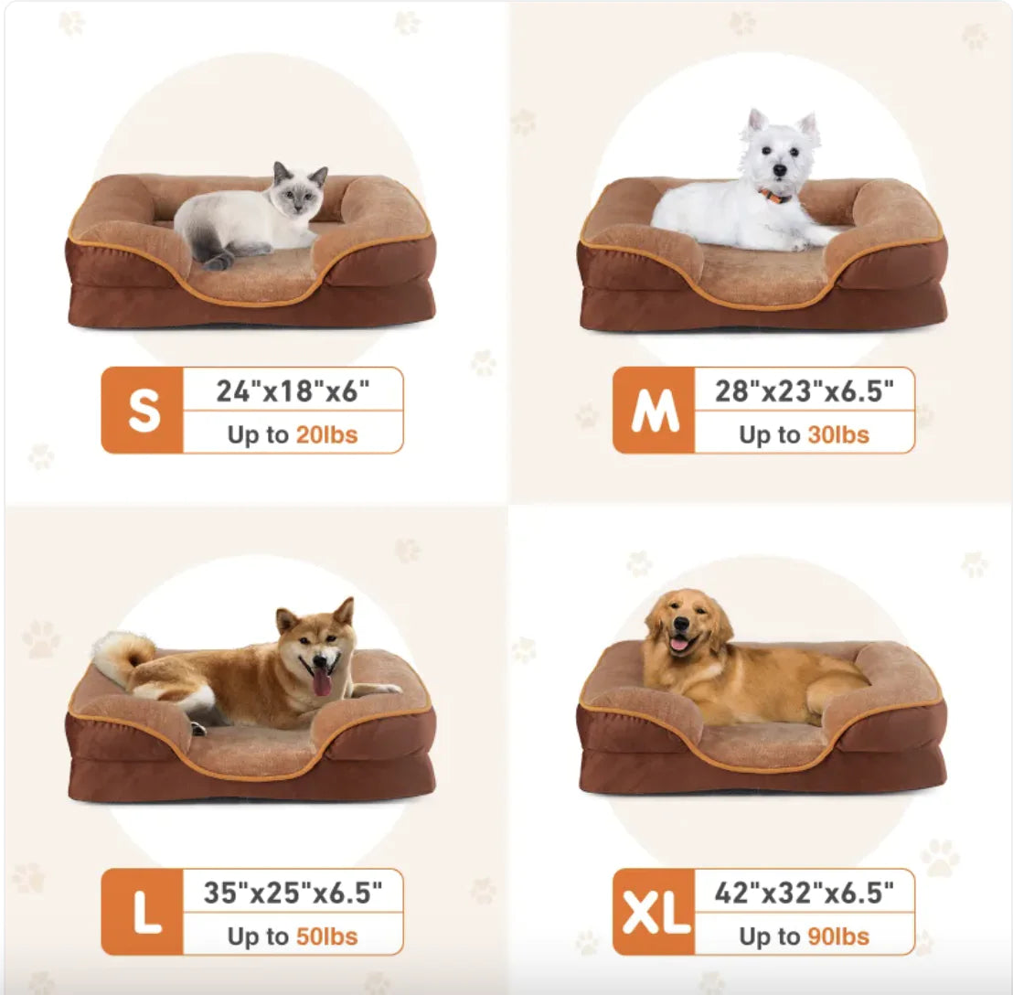 🧠 Memory Foam Bed – Slim comfort voor je hond