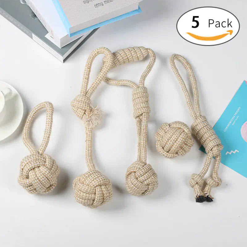 🧶 Kauwtouwen –  Stimuleert gezond kauwen en gebitsverzorging