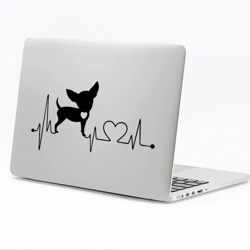❤️ ECG Hondensticker – Voor auto of laptop