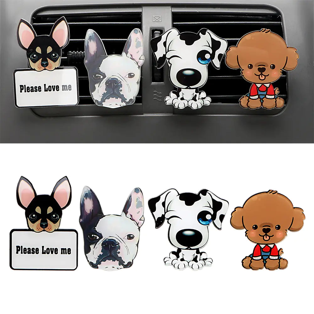 🌸 Schattige Parfumclips voor in de Auto - Frisse geur & een vleugje humor