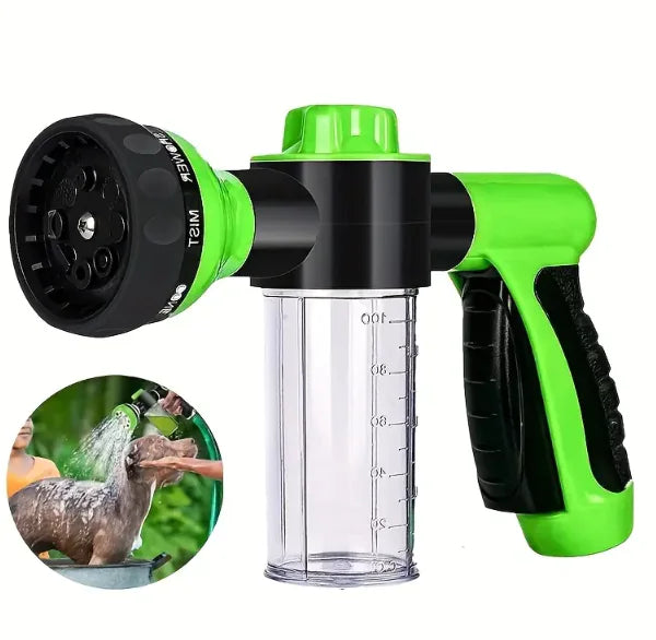🚿 Alles-in-1 Honden Douchepistool – Spuit, Zeep & Spoel!