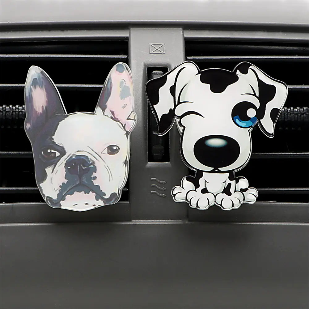 🌸 Schattige Parfumclips voor in de Auto - Frisse geur & een vleugje humor