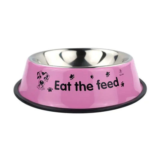 💗 “Eat the Feed” Voerbak – Antislip & Opvallend Design