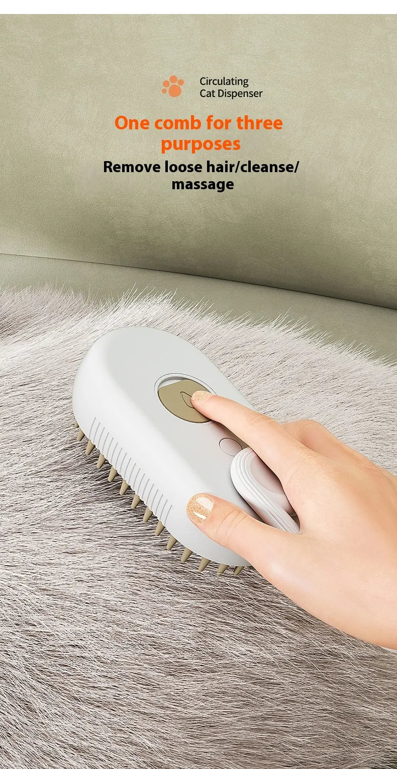 🧴 Massagekam met Sprayfunctie – Ontwarren & Verfrissen tegelijk