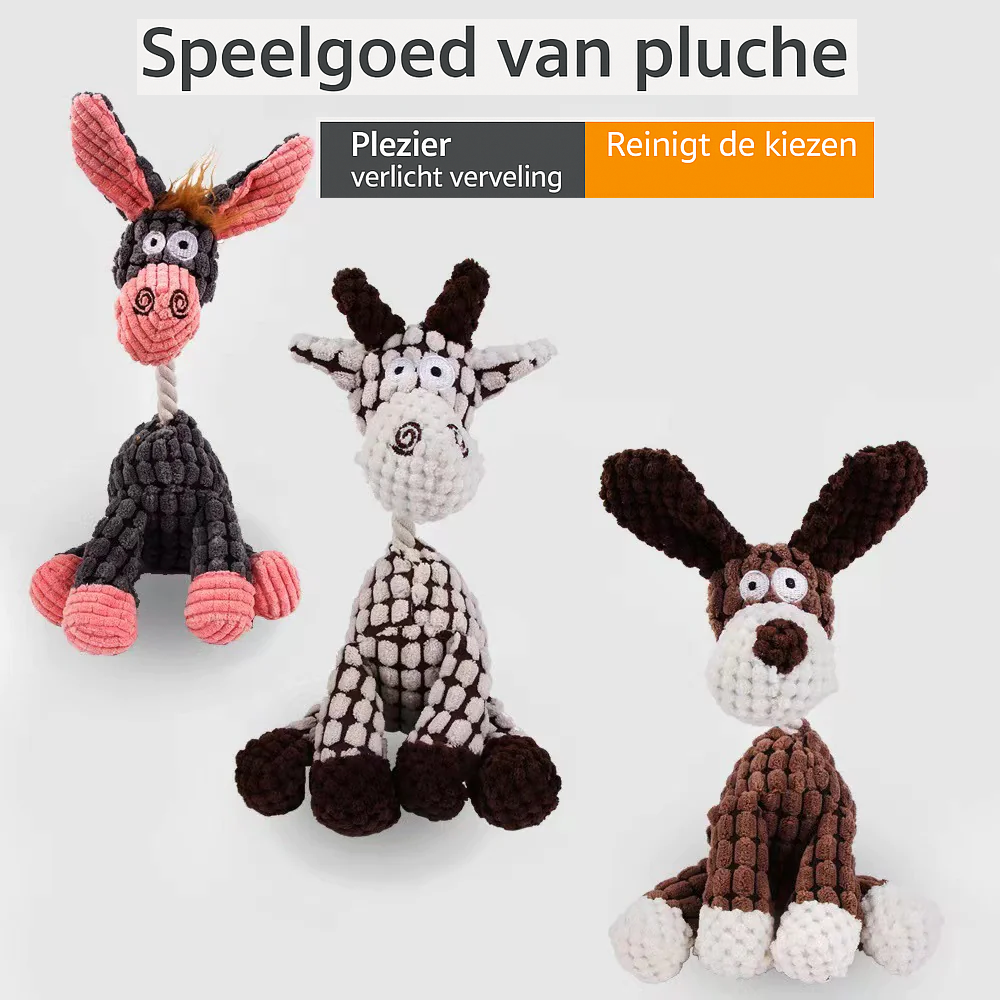 🐑 Cartoonknuffel – Zacht speelmaatje