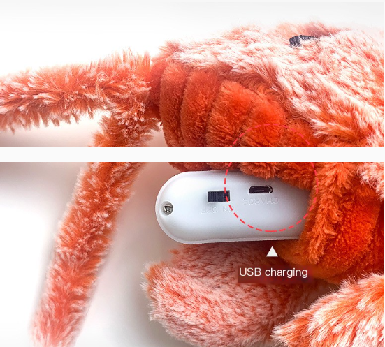 🦐 Springende Scampi –  Zacht, piepend & grappig – puur speelplezier