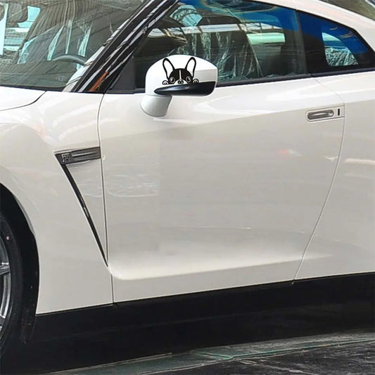 Funny Dog Car Decal - French Bulldog Sticker R-154