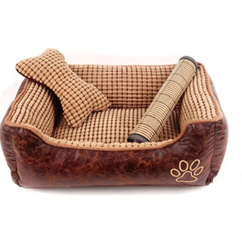 🧸 Kennelbed met Kussen – Comfort in 2 lagen