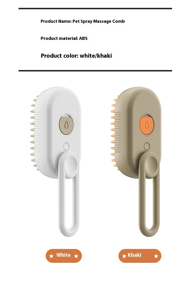 🧴 Massagekam met Sprayfunctie – Ontwarren & Verfrissen tegelijk